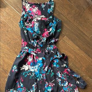 Express Floral Mini Dress - Black, Pink, Blue